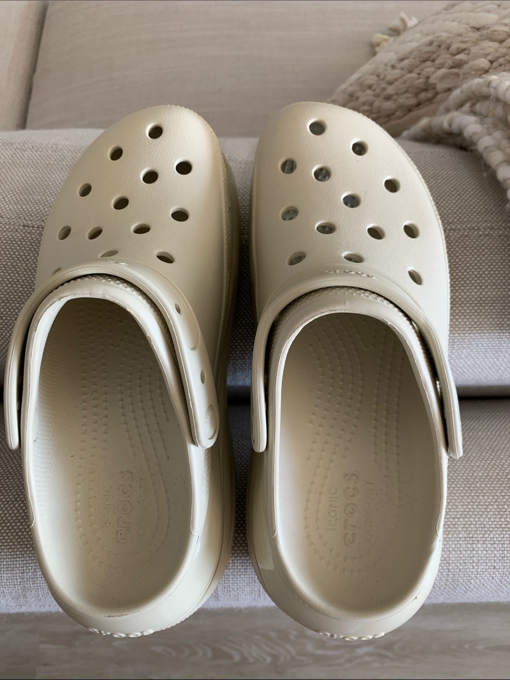 Crocs clog in bone. New, never used. Platform Clog Shoes with Vent Holes. - Picture 5 of 5